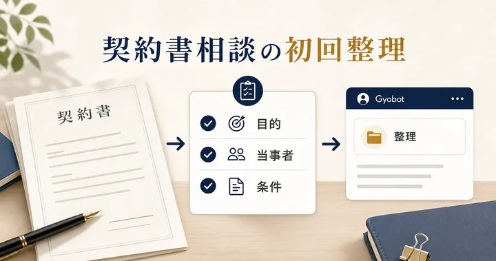 契約書作成の相談を受けた行政書士が、初回ヒアリングで確認したいこと
